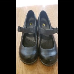 Dr Marten black Mary Jane heels